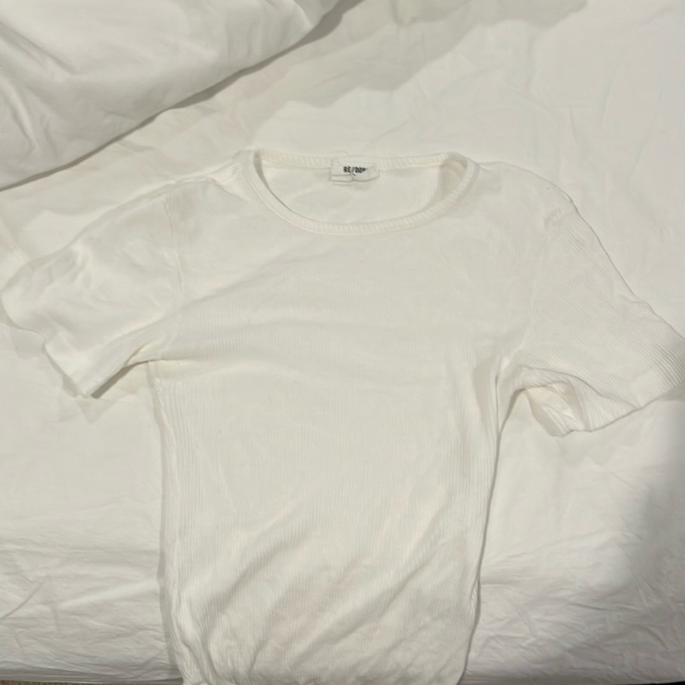 Redone Ribbed Tshirt Bodysuit size XS